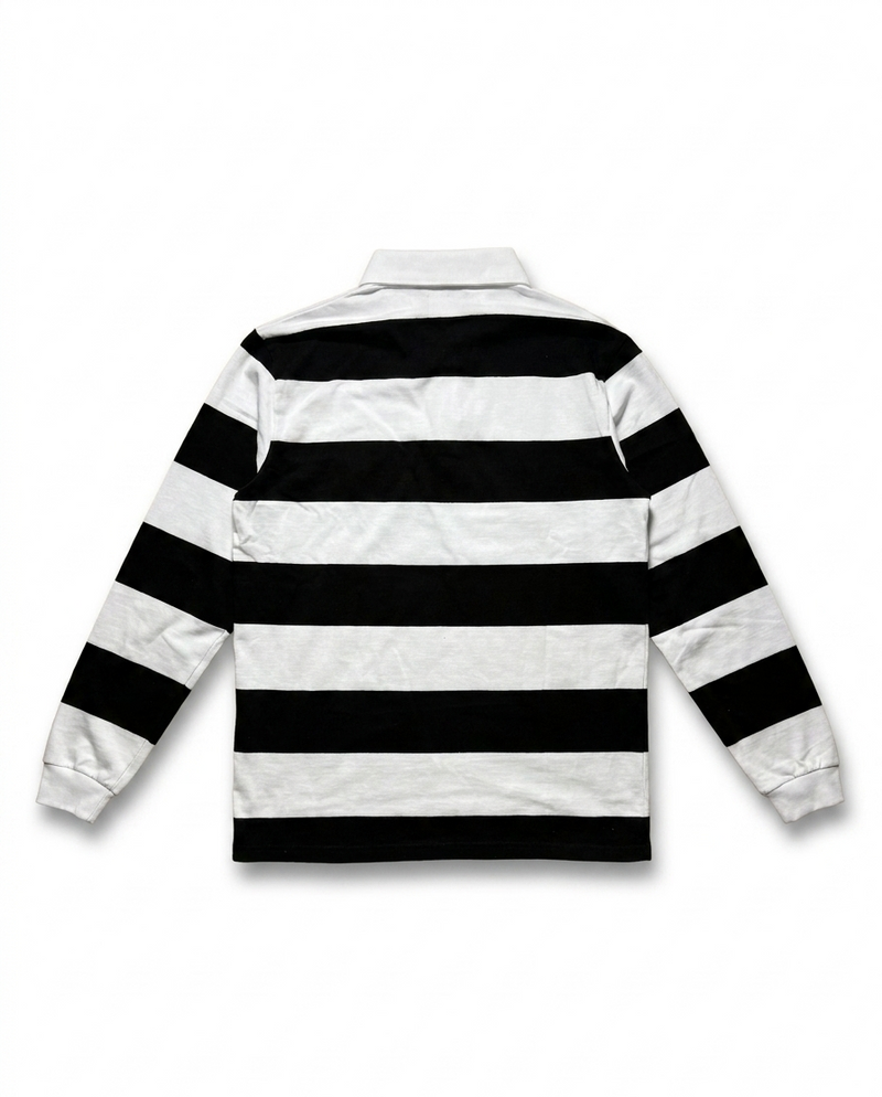 Striped Long Sleeve Polo