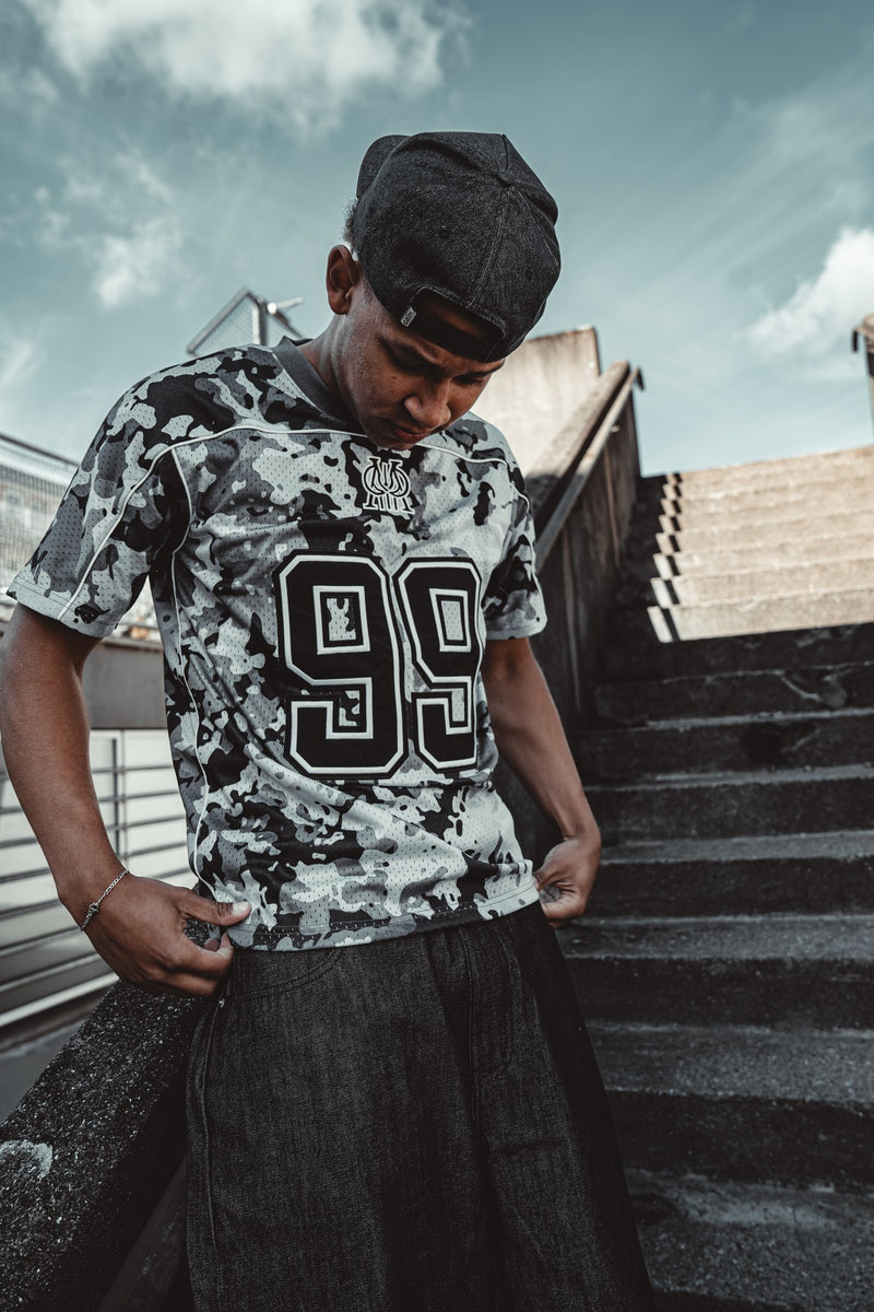 Amore Jersey Grey Camouflage