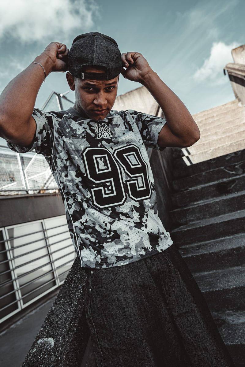 Amore Jersey Grey Camouflage