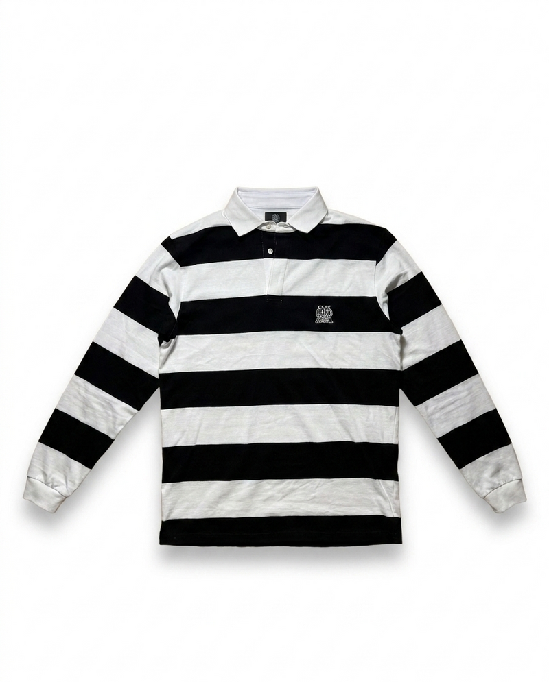 Striped Long Sleeve Polo