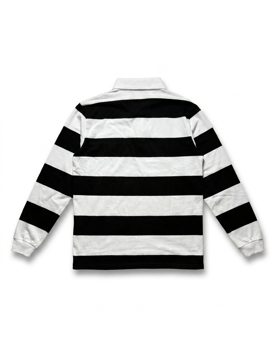 Striped Long Sleeve Polo