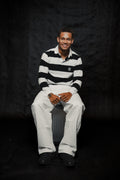 Striped Long Sleeve Polo