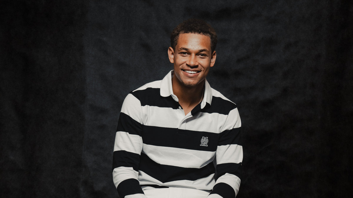 Striped Long Sleeve Polo