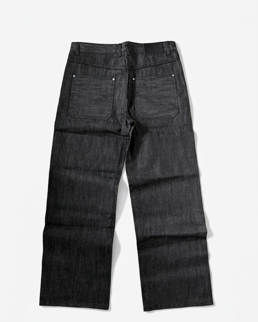Raw Selvedge Denim Jeans Black