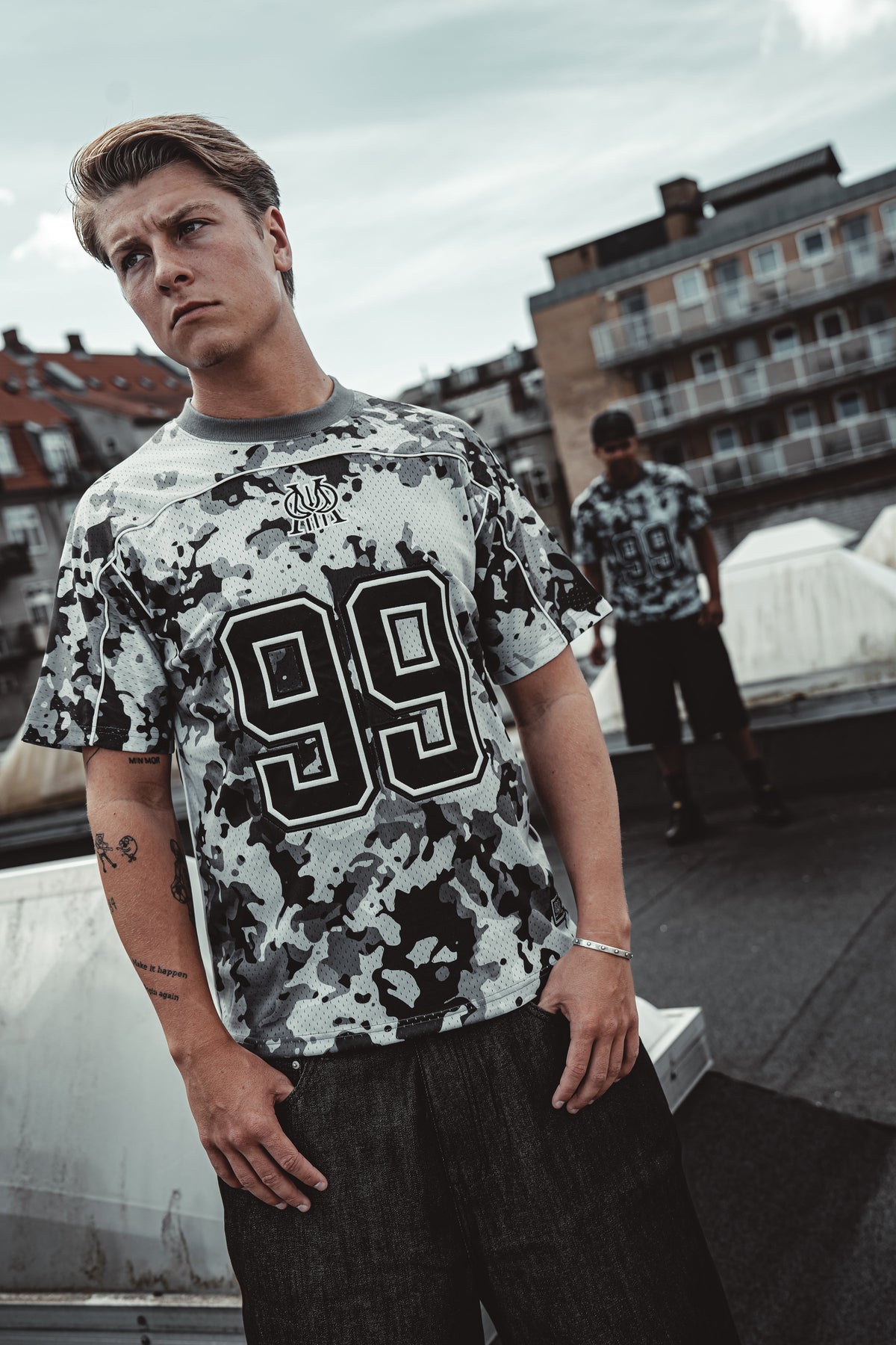 Amore Jersey Grey Camouflage